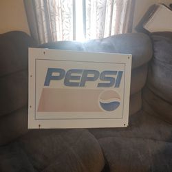 Metal Pepsi Sign Made In The 80s