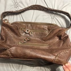 Leather Purse Medium Brown 
