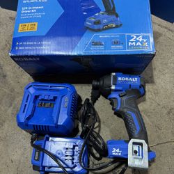 Kobalt 24-volt 1/4-in Brushless Cordless Impact Driver (Battery Included and Charger Included
