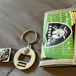 Raiders Wallet, Belt Buckle & Key Ring/Bottle Opener