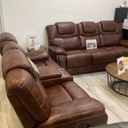 GORGEOUS BROWN SANTIAGO SOFA AND LOVESEAT!$1099!*SAME DAY DELIVERY*NO CREDIT NEEDED*EASY FINANCING*HUGE SALE*