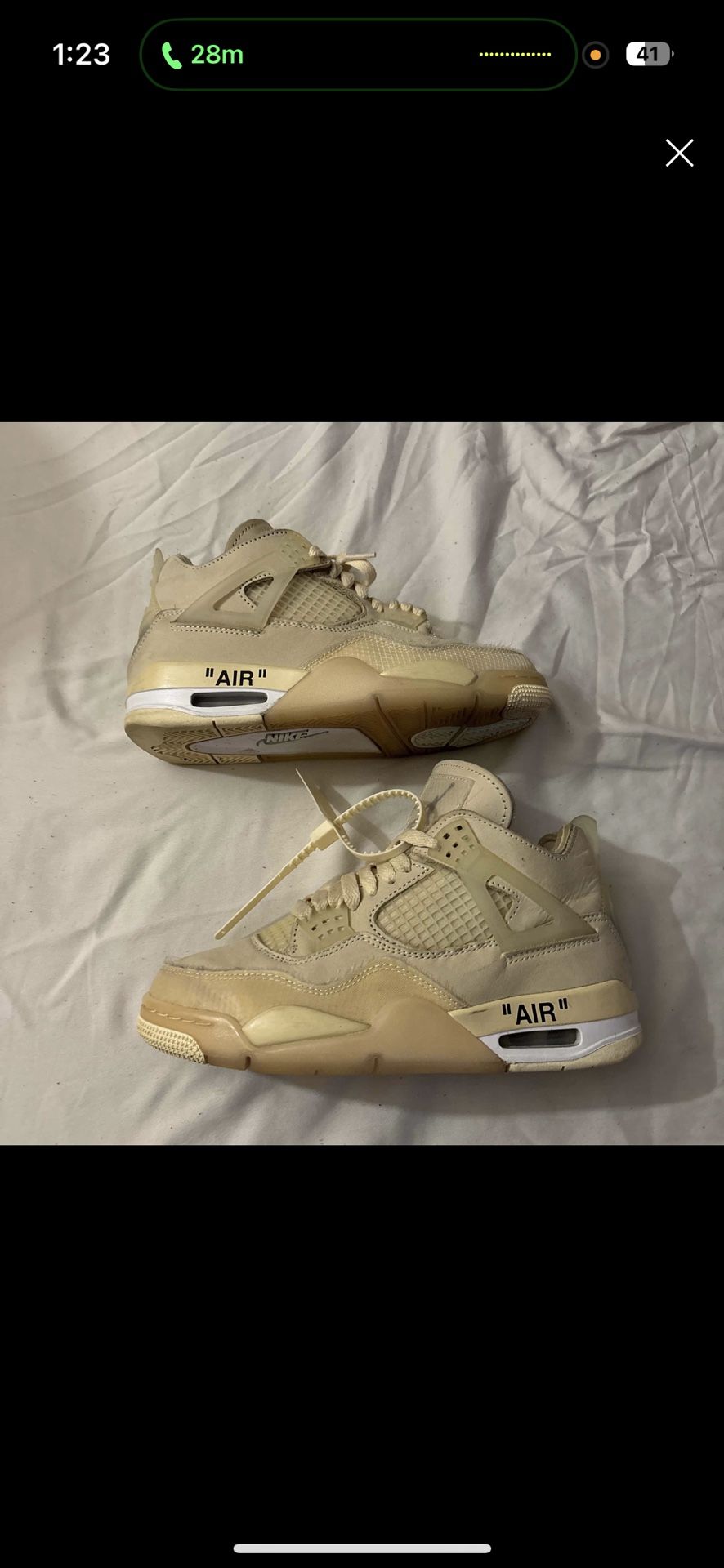 Air Jordan 4 “off-white” Shoes