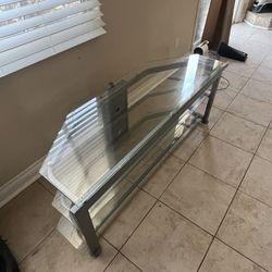 Glass TV Stand For Sale 