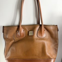 Dooney & Bourke Brown Leather Tote Bag