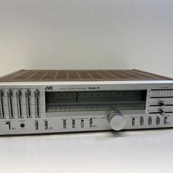 JVC R-S33 Stereo Receiver Super A Sea Graphic Equalizer Woodgrain (Serviced and Upgraded)