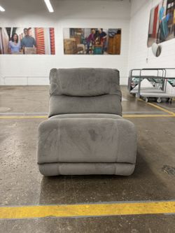 Gray Reclining Lounge Chair