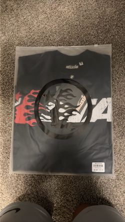 black and red hellstar t shirt