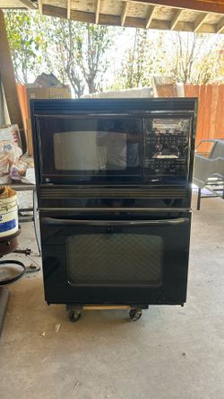 Wall oven microwave