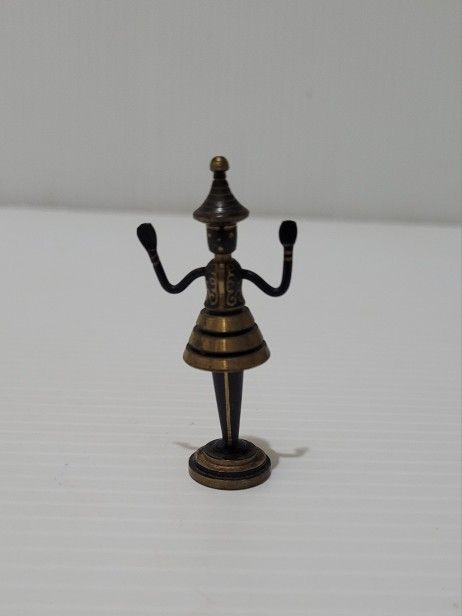 Vintage Hans Teppich Statue - Judaic Biblical Bronze Statue - Israel - Dahlia