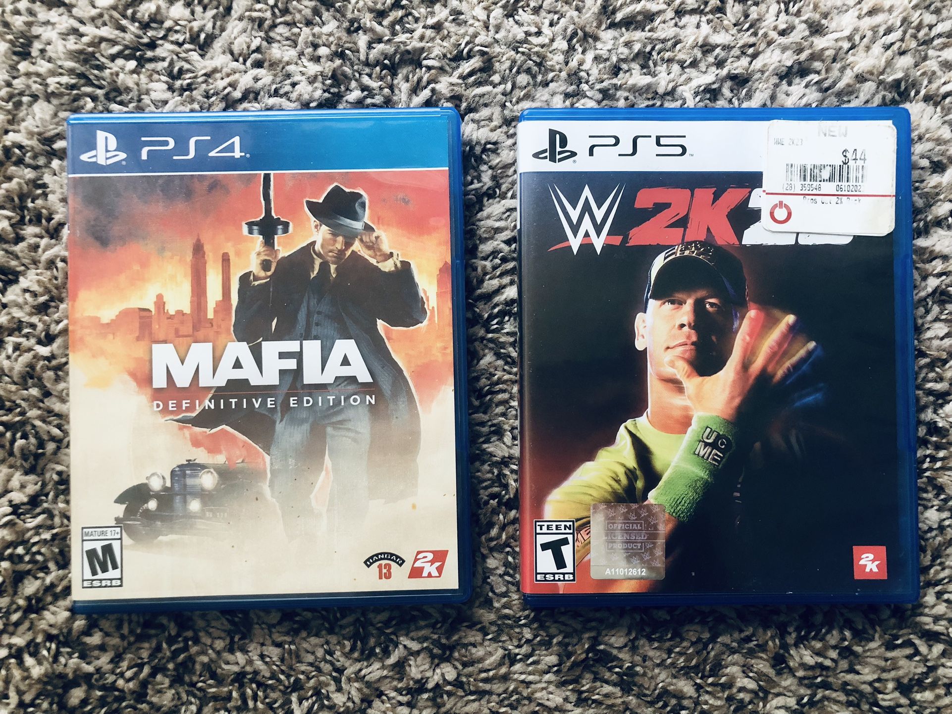 W2k 23 PS5 And Mafia PS4