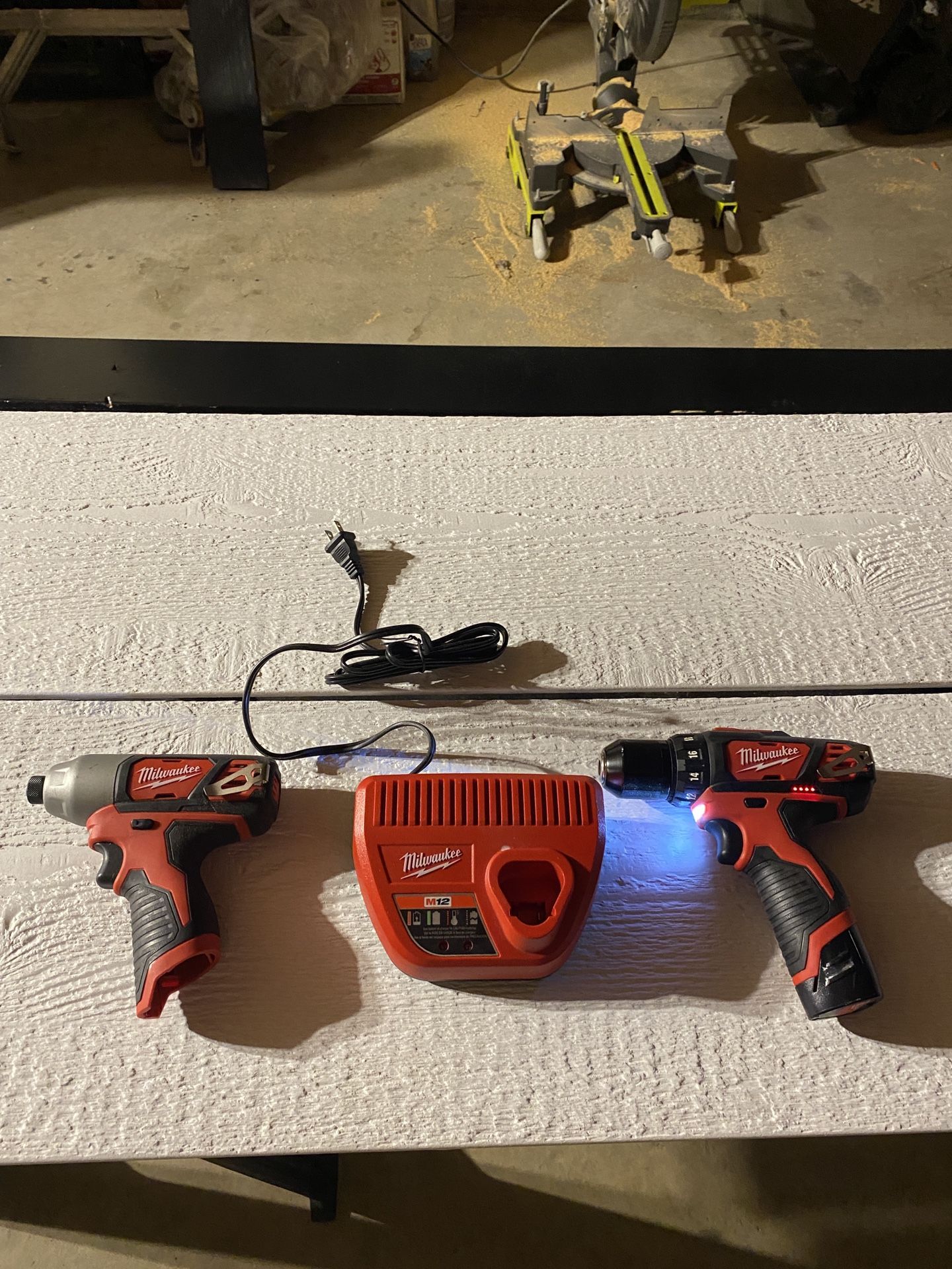 Milwaukee Impact Driver And Hammer Drill