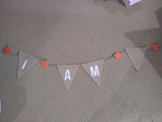 "I am..." Pumpkin/Halloween/Thanksgiving Themed Banner