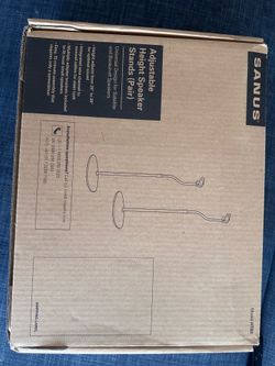 Sanus HTBS Adjustable Height Speaker Stands (Pair)