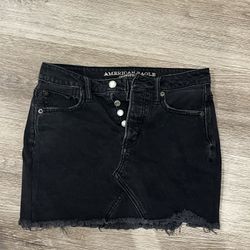 Black Jean Skirts Hollister