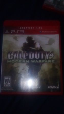 PS3 call of duty 4 modern warfare