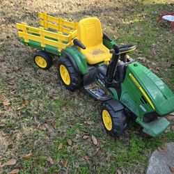 John Deere Tractor Kids Toddlers Powerwheels