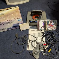 Sega Saturn Model 1 w/original box & games! (Fully recapped/region free bios/Fram mod)