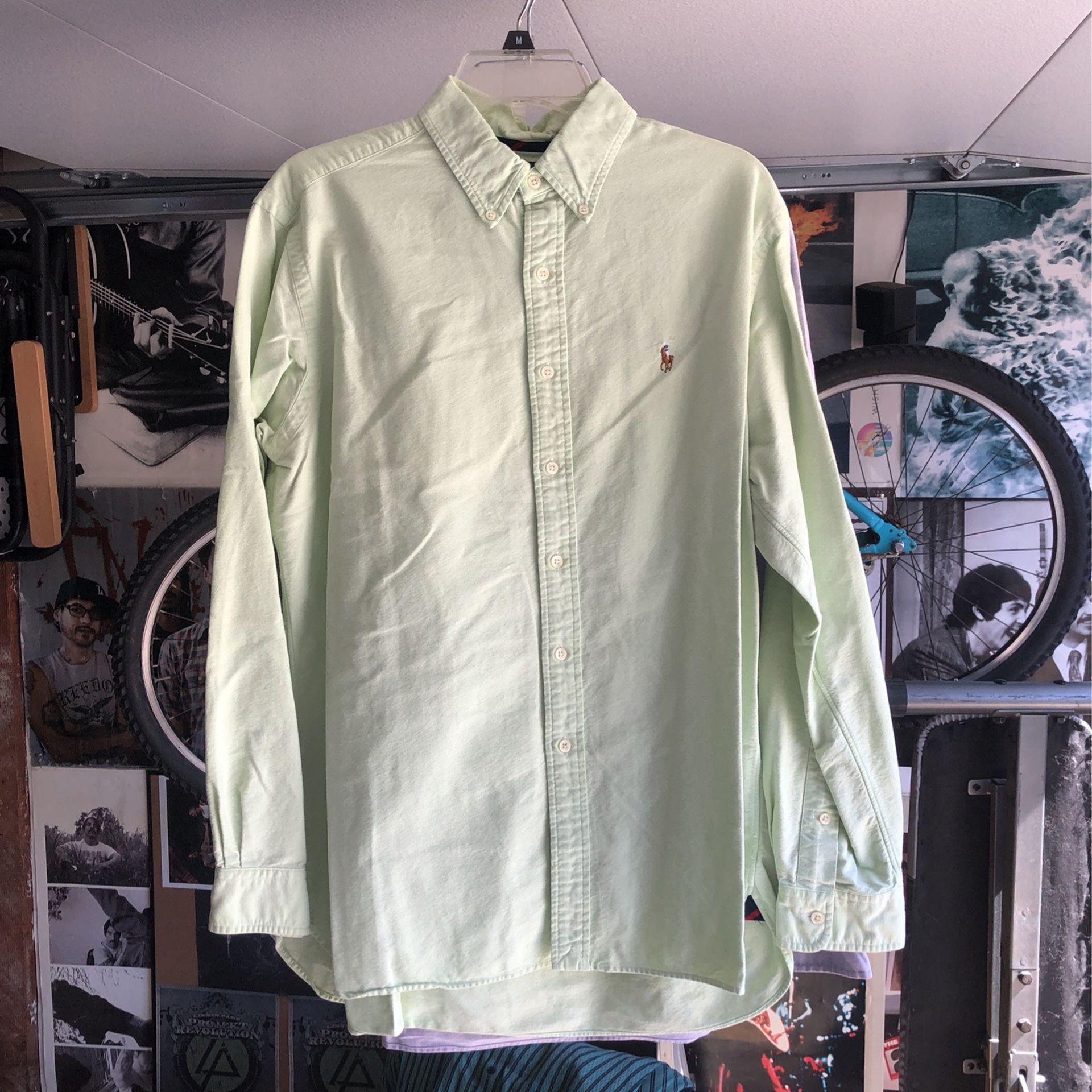 Mens Polo/Ralph Lauren - Long-Sleeve Button Up - Size Large - Classic Fit - Light Green