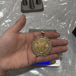 1927 22k Centenario Coin+Bezel