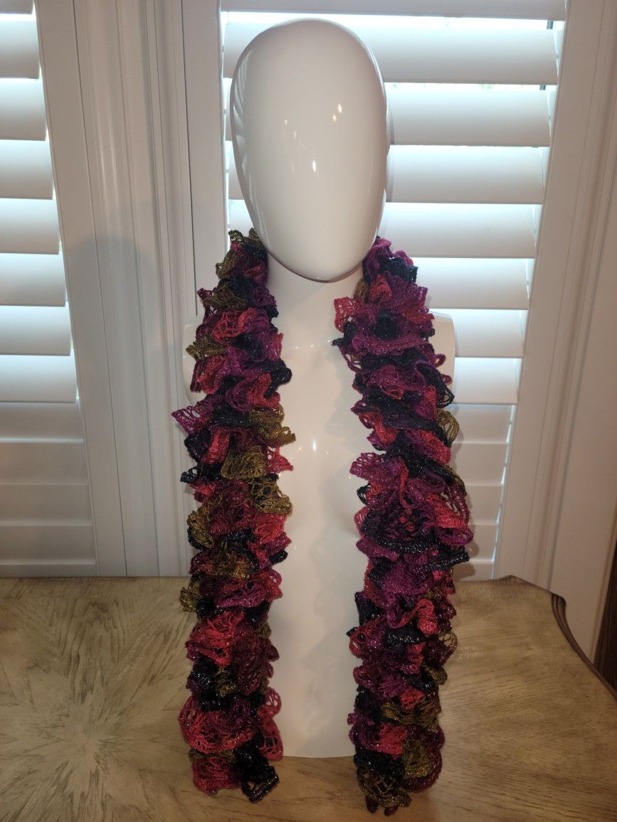 Handmade Ruffled Scarf - New