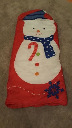 Snowman kids sleeping bag