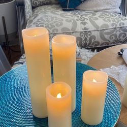 Real Wax Led Pillar Candles