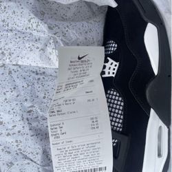 Jordan 4 Receipt 
