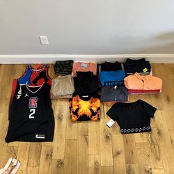 Men’s Clothing Lot – Sizes XS–3XL (Mostly Large) | Jerseys, Shirts, Pants, Shorts