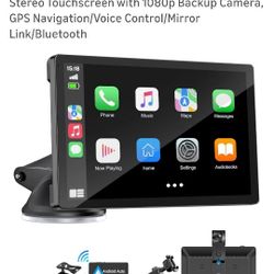 Wireless Carplay Screen With Front/Rear Cameras