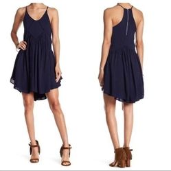 Navy Blue Swing Dress | L