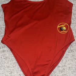 Baywatch Women's Red Lifeguard One Piece Swimsuit