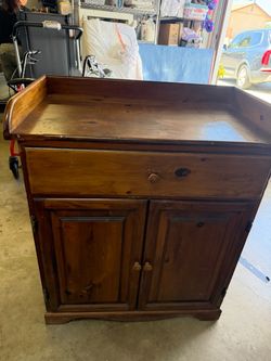 Wood table dresser