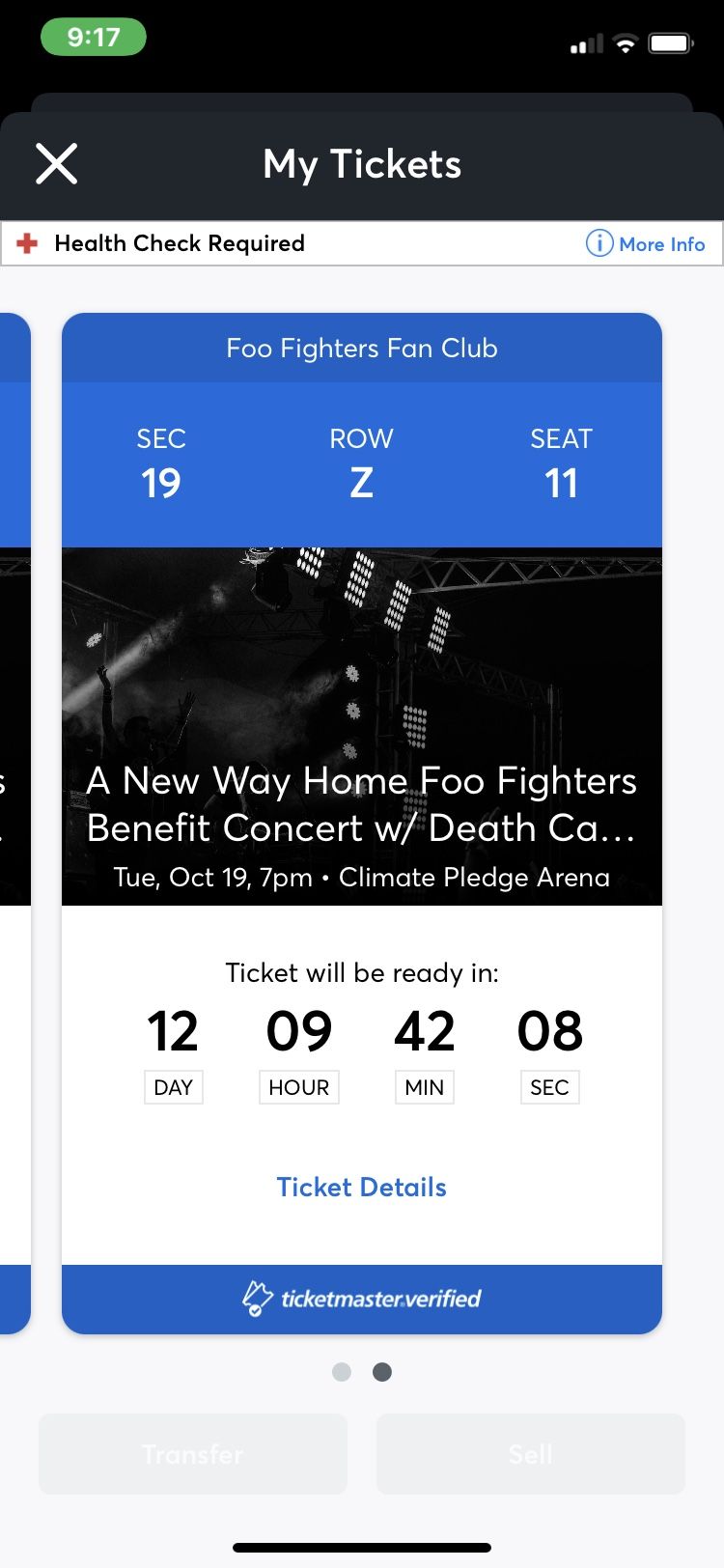 Private Foo Fighter And Death Cab For Cutie Show Oct. 19