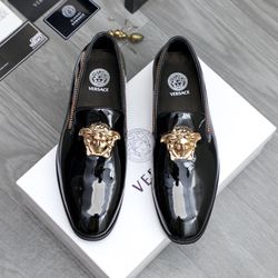 Versace Men’s Leather Shoes With Box 2026 New