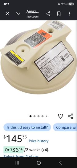 replacement lid part number for the Pentair Clean & Clear RP 100 sq. ft. filter (EC-160354) is 178548Z