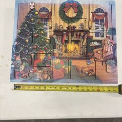Beautiful Cedar Wood Advent Calendar 