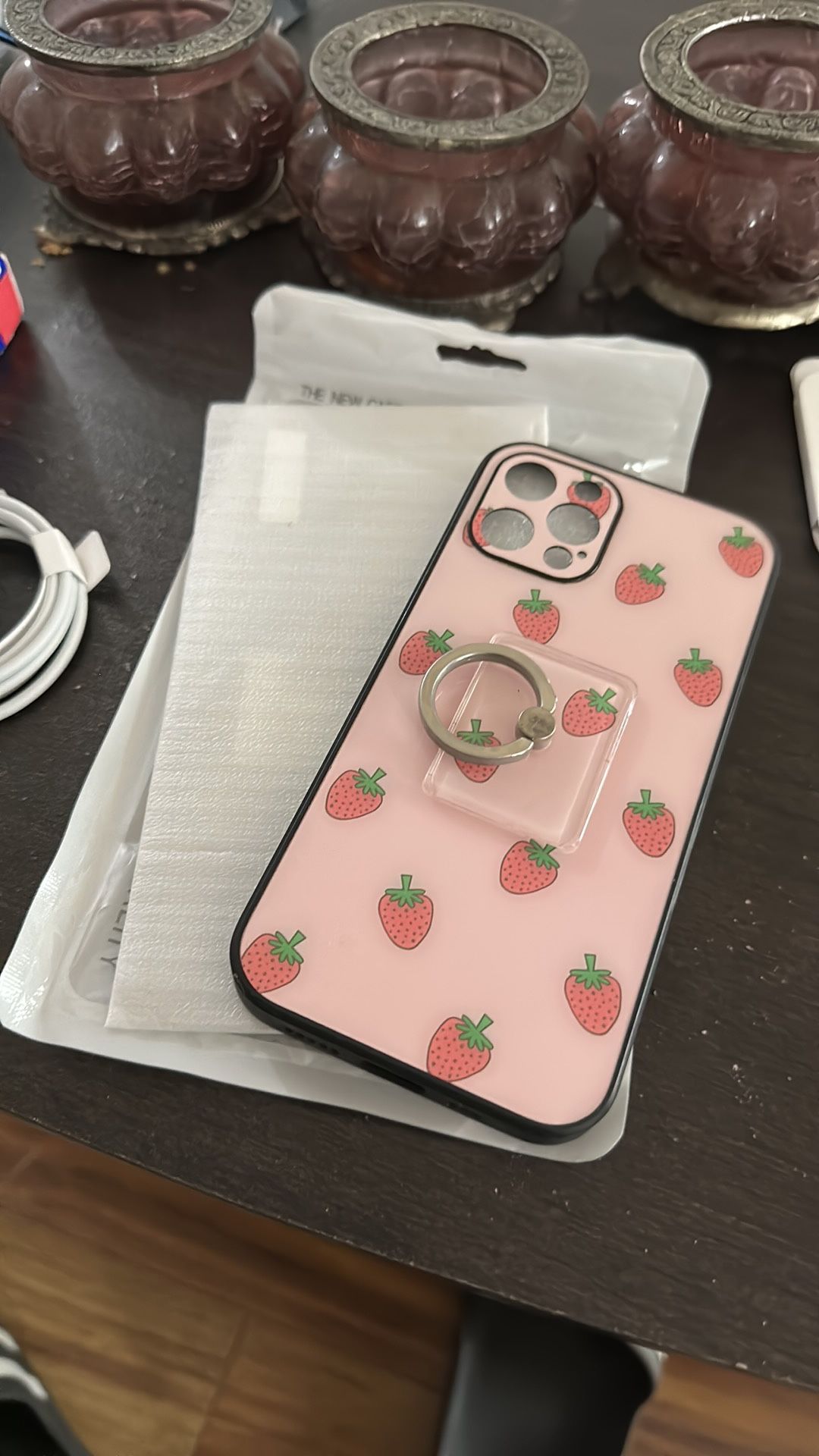 iPhone 12 Case Cover Strawberry
