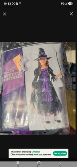 Child Witch Costume LARGE
