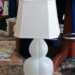 Double Gourd Contemporary Table Top Lamp Matte Celadon Glazed Ceramic
