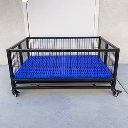 (Brand New) $100 Dog Whelping Cage 41” Kennel w/ Plastic Tray and Floor Grid 41x29x15 inches