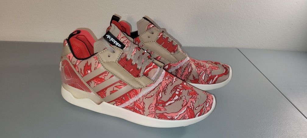 Adidas ZX 8000 Boost Red Floral Pattern New With tags