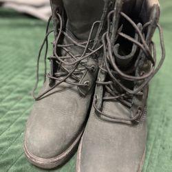 Timberland Black Suede Boots Women Size 9