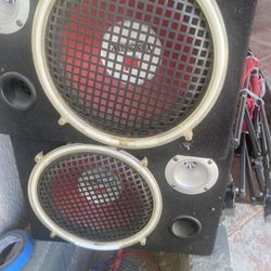10 speakers two of them in the box Walmart brand