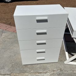White Drawers