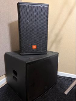 JBL MRX-500 2 Way 15 “ Passive  Monitor with  JBL 18” Passive Subwoofer