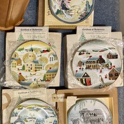1980s Bradford Exchange, Norman Rockwell, Knowles Collector Plates Lot of 19