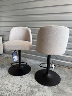 Set of 2 Highland Gas-lift Adjustable Stool