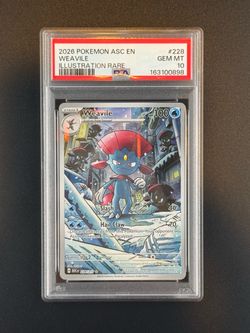 Pokémon Weavile Ascended Heroes Illustration Rare 228 – PSA Gem Mint 10