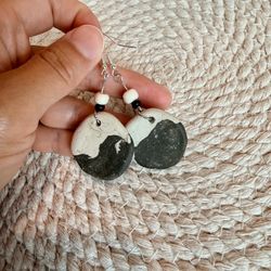 Handmade ceramic earrings