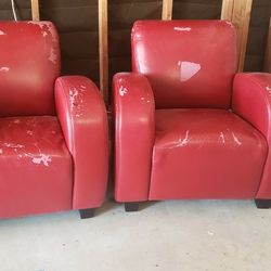 2 Plummer Arm Chairs (Selling Quickly) 